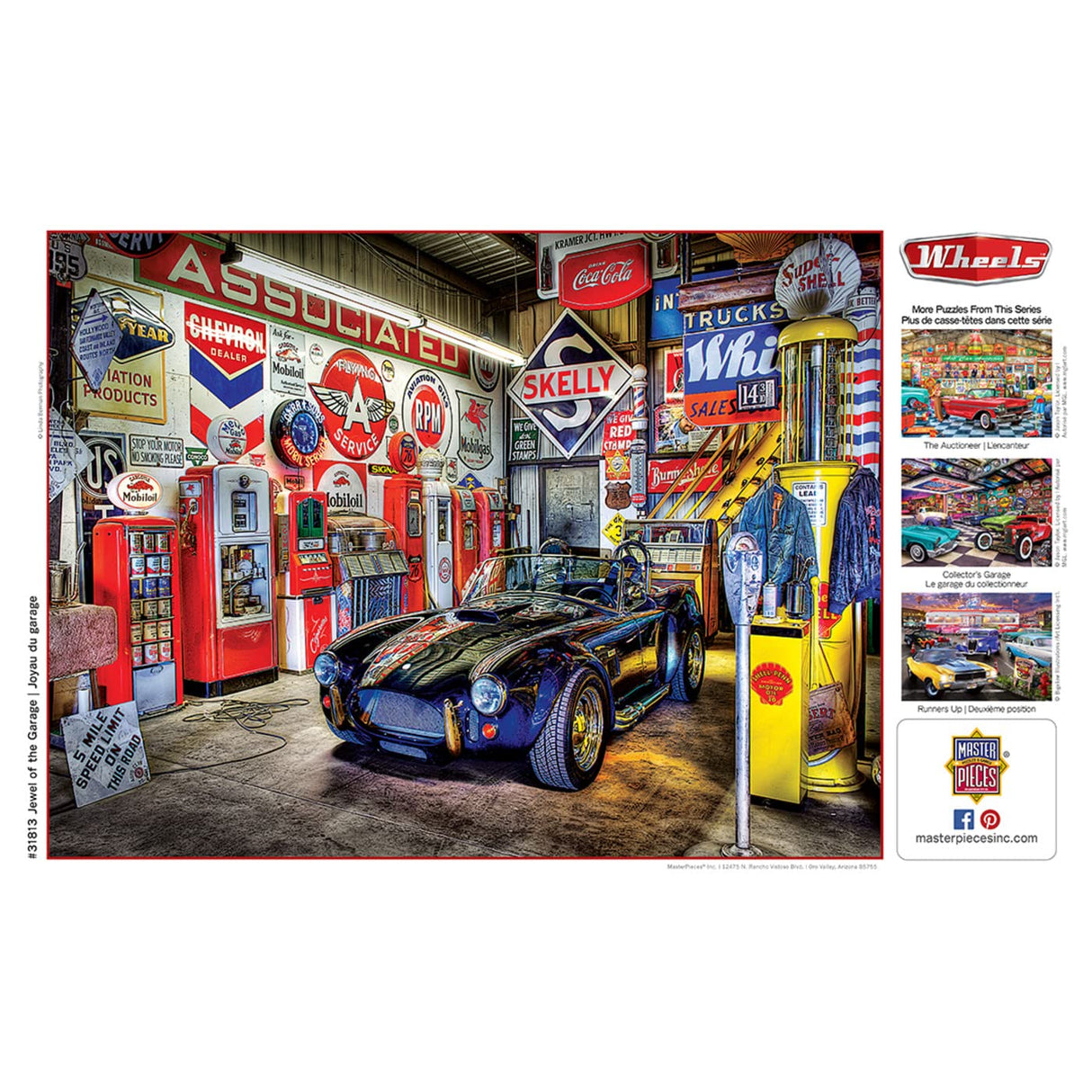 MasterPieces 750 Piece Jigsaw Puzzle for Adults and Family - Jewel of the Garage - 18"x24" Masterpieces