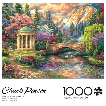 Buffalo Games - Chuck Pinson - Peace of The Garden - 1000 Piece Jigsaw Puzzle for Adults -Challenging Puzzle Perfect for Game Nights - Finished Size is 26.75 x 19.75