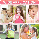 Hicdaw All-in-One Electric Bead Spinner with 7200 PCS Clay Beads for Necklaces and Bracelets, Efficient Jewelry Making Kit, Perfect Craft Gift for Teens Adults, Easy Operation, Quick Results, Pink Hicdaw