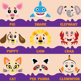 JOYIN 18 Packs Halloween Pumpkin Decorating Stickers Craft Kit, Halloween Party Supplies Arts Activities, Kids Party Favors, Jack O Lantern Foam Face Sticker in 9 Animal Designs, Classroom Games JOYIN