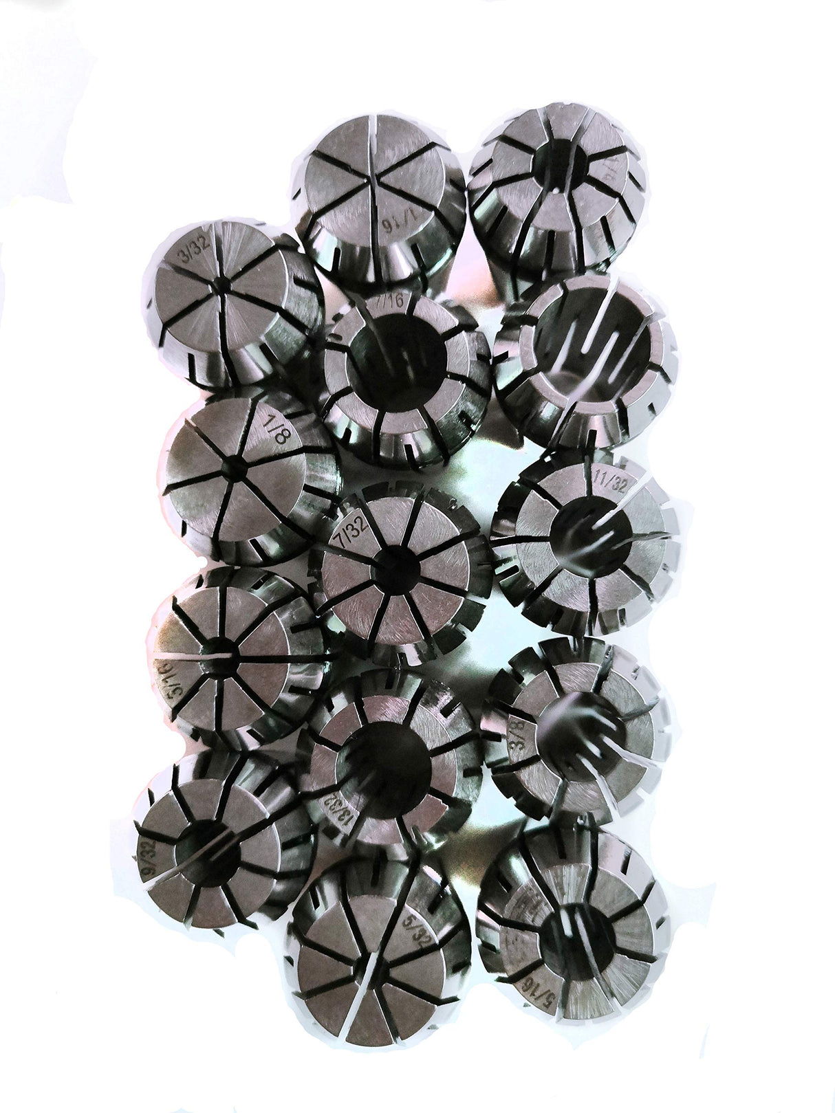 ER20 Spring Collet Set for CNC Engraving Machine and Milling Lathe Tool Workholding Engraving Collets(ER20-14pcs) FLS