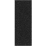 Ottomanson Solid Design Non-Slip Rubberback 2x6 Indoor/Outdoor Runner Rug for Hallway, Kitchen, Living Room, Garage, Patio, 2' x 6', Black Ottomanson
