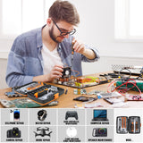 Ratcheting Screwdriver Set - BTEC 68 in 1 Socket Set & Magnetic Screwdriver Bit Set with Rotatable Ratchet Handles,extensions bar and Storage Case for Computer/Bike/Car/Electronics Maintenance BTEC