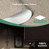 Tonature 100% Blackout Roller Blinds Cordless Shades with Natural Linen Fabric,Roller Blinds for Indoor Windows,Custom Blinds & Shades for Home,Bedroom,Custom Size,Khaki(Blackout) Tonature