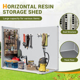 Outdoor Storage Shed for Backyard Garden Horizontal Portable Utility Deck Box and Cabinet for Tools, Equipment, Garbage(4.5' x 2.5') UDPATIO