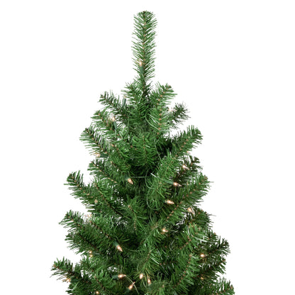 Northlight 16' Pre-Lit Pendleton Spruce Slim Artificial Christmas Tree, Clear Lights