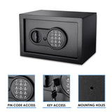 Barska Digital Keypad Home & Office Steel Security Safe Lock Box with Deadbolts - 0.36 Cu Ft Compact BARSKA