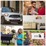 10 Pack Sublimation License Plate Blanks, Metal Aluminum Automotive Front License Plate Tag, Heat Thermal Transfer Sheet DIY Picture Sublimation Blank for Custom Design Work - White DUDSOEHO