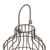 Stonebriar SB-5393C 2PC Wire METAL CLOCHE SET, Set of 2, Brown Stonebriar
