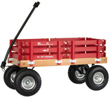 Berlin Flyer Sport Kid's Wagon - Model F410 - Amish Made in Ohio, USA - 10" No-Flat Tires (Red) premier wagons