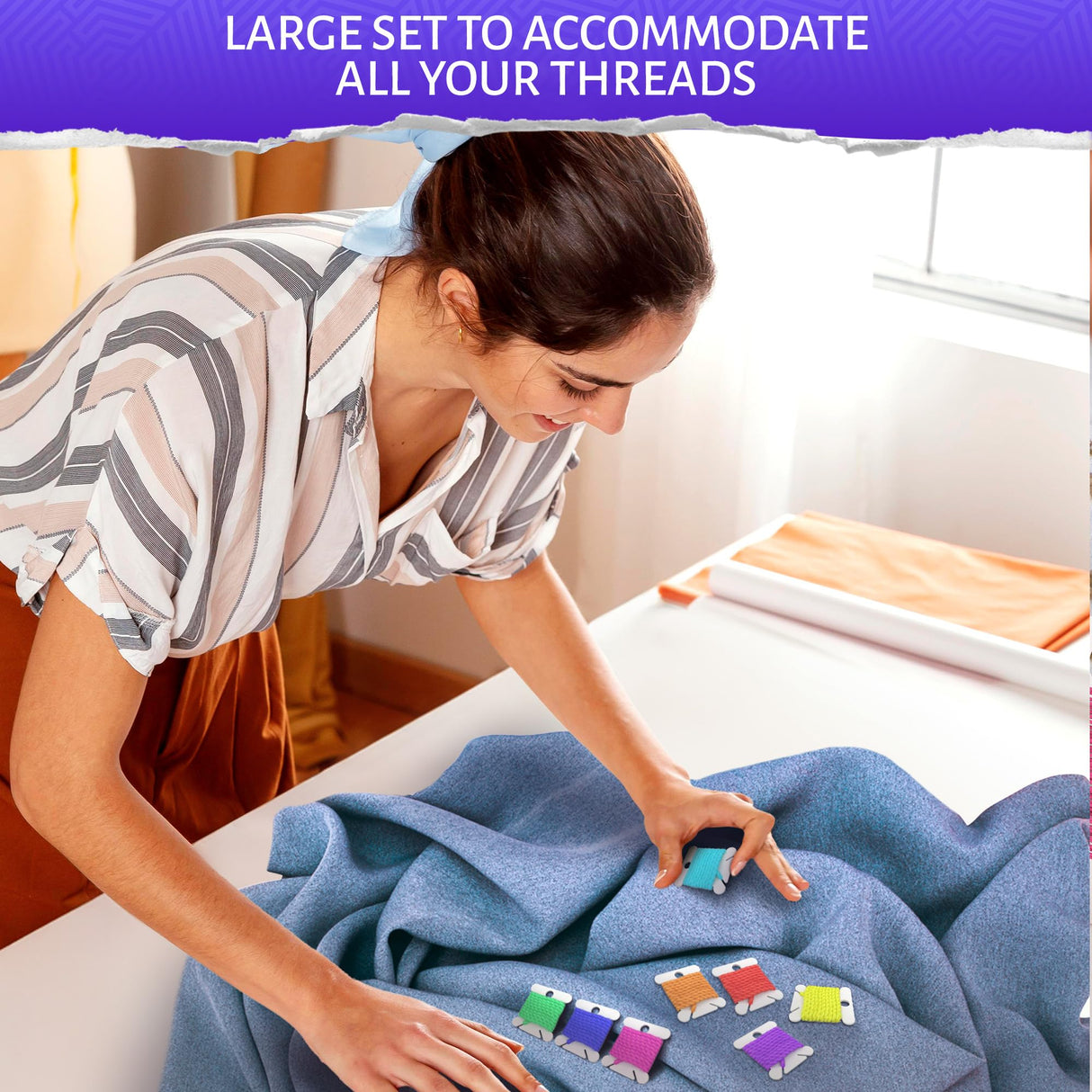 360 Pcs Embroidery Floss Bobbins - Lightweight, Durable Plastic Embroidery Floss Organizer with Hanging Holes, Thread Slits - Optimal Size, Reusable Design for Neat and Easy Storage and Organization The Little Green Change