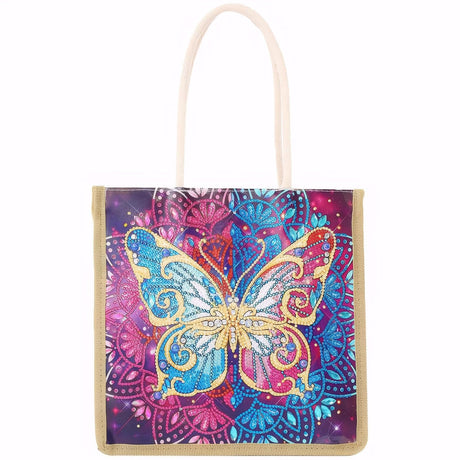 KACASHIP 5d Diamond Painting Shopping Tote Bags Kits Handmade Art Reusable Handbags Craft for Women Grandma Daughter Gifts KACASHIP