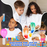 Science Kit for Kids,80 Science Lab Experiments,Scientist Costume Role Play STEM Educational Learning Scientific Tools,Birthday Gifts and Toys for 6 7 8 9 Years Old Boys Girls Kids Kuovei