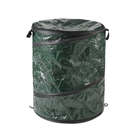 29.5-Gallon Pop Up Outdoor Garbage Can - Collapsible Trash Can for Parties, Yard Waste, or Laundry - Camping Accessories by Wakeman Wakeman