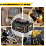 Bonacell 2Pack 8000mAh Lithium Replacement for Dewalt 20V MAX Battery DCB206 DCB204 DCB200 DCB180 DCB181 DCD/DCF/DCG Series Bonacell