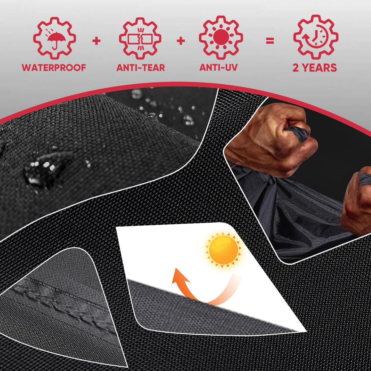 Turtle Life Patio Furniture Sets Cover, Heavy Duty Square Durable Waterproof Outdoor UV Resistant Anti-Fading Dining Table Chairs Furniture Cover, Black, 56"L x 56"W x 29"H Turtle Life