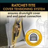 ShelterLogic Garage-in-a-Box Portable Outdoor Garage for SUV and Full-Size Trucks, All-Season Car Canopy Carport with Alpine Style Roof, 13' x 20' x 12', Gray ShelterLogic