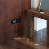 AFI, Southampton Murphy Bed Chest Twin XL with 6" Mattress, Storage Drawer & Built-in USB Charger, Walnut AFI