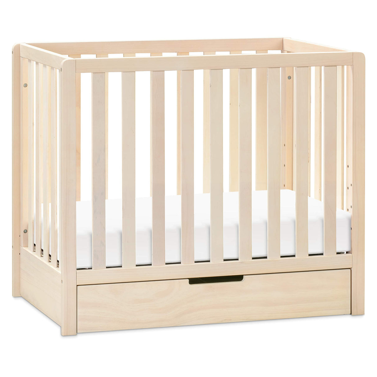 Carter's by DaVinci Colby 4-in-1 Convertible Mini Crib with Trundle Drawer in Washed Natural, Greenguard Gold Certified, Undercrib Storage DaVinci