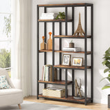 Tribesigns 79 Inch Industrial Vintage 10-Shelf Etagere Bookshelf for Home Office Storage Tribesigns