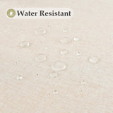 Faux Linen Small Square Tablecloth Farmhouse Waterproof Neutral Table Cloth Washable Table Cover for Indoor Outdoor Home Kitchen Dinning Room 36 x 36 Inch Trczzone