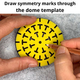 Silicone Mold for Making Stones with Dome Template - Design #3 by Happy Dotting Company - Round and Smooth for Dotting Rocks and Mandala Art DIY Crafts Painting Drawing - Gypsum and Cement Casting Happy Dotting Company