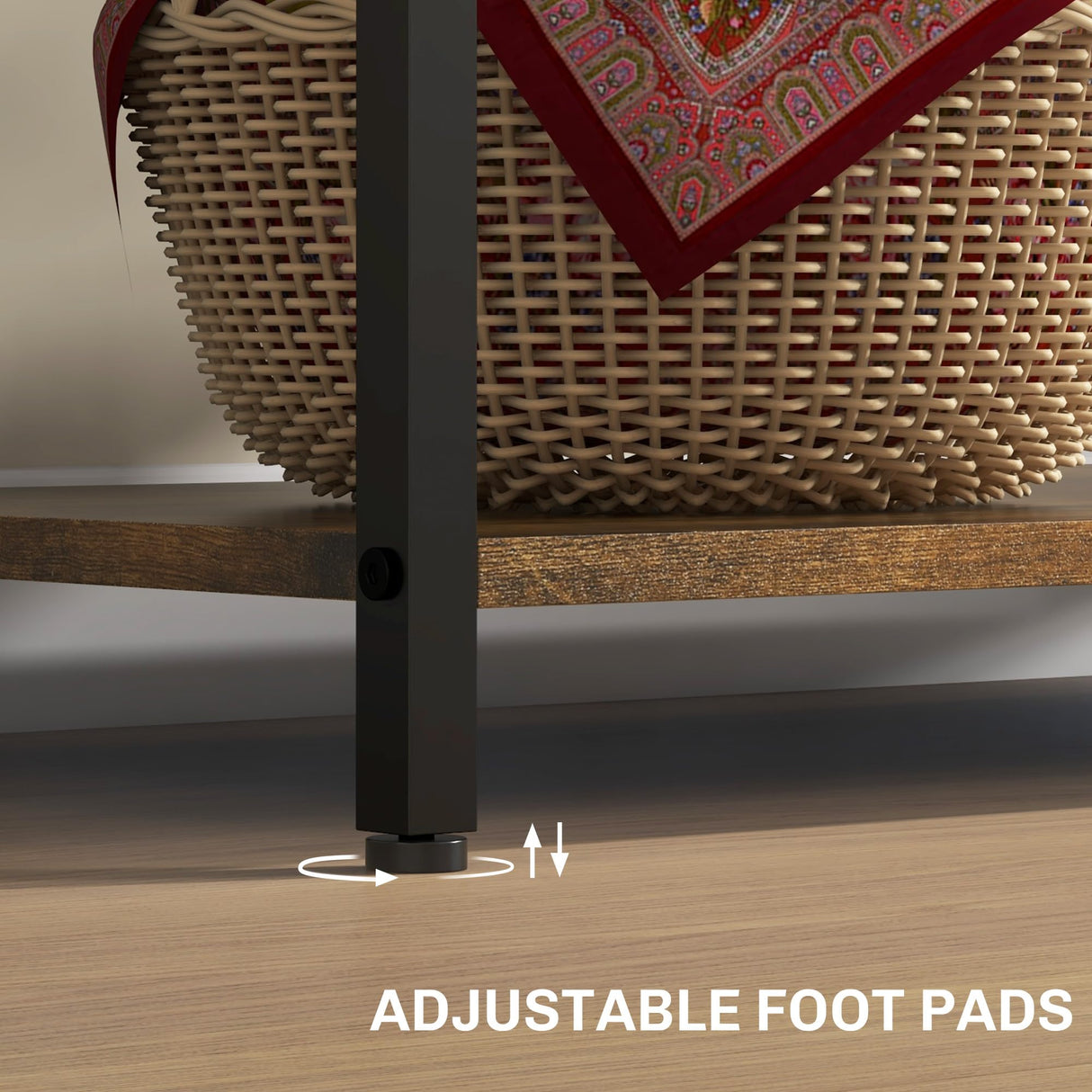 HOMCOM Industrial Baker's Rack with LED Lighting, Power Outlets, and Wine Storage HOMCOM