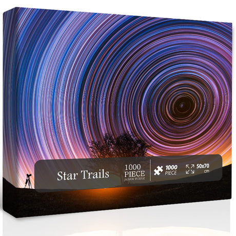 Impossible Difficult Puzzles for Adults, Nature Landscape Puzzles for Adults 1000 Pieces and up, Hard Scenic Jigsaw Puzzle, Colorful Night Sky Challenge Puzzles PICKFORU