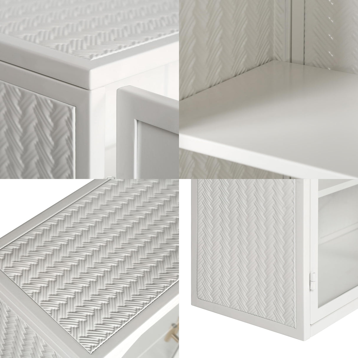 Retro Style Haze Double Glass Door Wall Cabinet with Detachable Shelves for Office, Dining Room,Living Room, Kitchen and Bathroom Mint White Wetiny