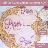 Personalized 3D Baby Name Announcement, Custom Newborn Baby Name Hospital Photo Prop, 30 Colors, Custom Welcome New Baby Name Sign For Hospital Obsidian Home Creations