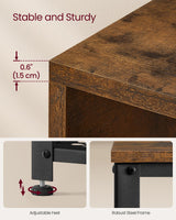 VASAGLE Coat Rack Shoe Bench Set, Hall Tree with Bench, Entryway Furniture, Multifunctional, Dot Coat Hooks, 2-Tier Shoe Rack, Industrial Style, for Entryway, Hallway, Rustic Brown ULCR073K01 VASAGLE