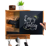 MOCAS Hidden Gun Storage, Hidden Wall Gun Safe Pistol Rack Shelf with 3 Hooks for Secret Decor Concealment Furniture, Art Storage Cabinet Wooden Storage Shelves Indoor Picture Frame MOCAS