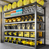 PMKES 50" W Garage Shelving Heavy Duty, 6 Tier Garage Shelves, 84" H Adjustable Storage Shelving Unit, Commercial Metal Shelves for Warehouse, Basement, Shop PMKES