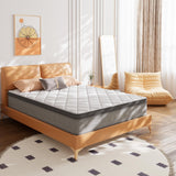 Mubulily Queen Mattress,10 Inch Gel Memory Foam and Innerspring Hybrid Mattress in a Box with Individual Pocket Spring for Motion Isolation & Silent Sleep,CertiPUR-US,100 Nights Trial Mubulily