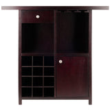 Winsome Macon Bar Wine Cabinet, Espresso Winsome