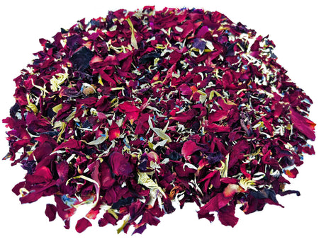 TooGet Wedding Confetti Dried Flower Petals, 100% Natural Confetti Dried Petals Biodegradable Petal Confetti for Wedding and Party Decoration - 115g (Red Roses Petals) TooGet