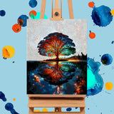 Paint by Numbers Kit for Adults - Tree of Life Acrylic Adult Paint by Number Kits on Canvas for Beginner, Tree of Life DIY Oil Painting by Numbers for Adults Kit, Perfect for Home Decor Gift 16"x20" Offito