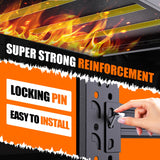 LLIIFFEE 70''W Garage Shelving Heavy Duty, Metal Garage Shelves, 7000LBS Storage Shelves 4 Tier Adjustable Steel Shelving Units, Wide Industrial Shelving Storage Rack for Warehouse, Basement,Black LLIIFFEE