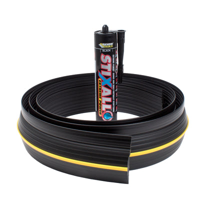 16'5"/5.0m Weather Defender® Original | Ultimate Garage Door Threshold Seal Kit with Adhesive & Garage Door Bottom Weather Stripping - WoodArtSupply