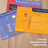 jackinthebox Space Science 6-in-1 Craft Kit Gift for Child Ages 6-10, Solar System Science Kit for Child, Space Toys for Child, Easy DIY STEM Toy for Boys and Girls Ages 6 7 8 9 10 jackinthebox