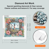 WSLWXSHM 5D Special Shape Diamond Art Kits for Beginners, Diamond Painting Kits for Adults Lighthouse, Crystal Rhinestones Diamond Painting for Home Wall Decoration Gift 12×12inch/30×30cm, Flower WSLWXSHM