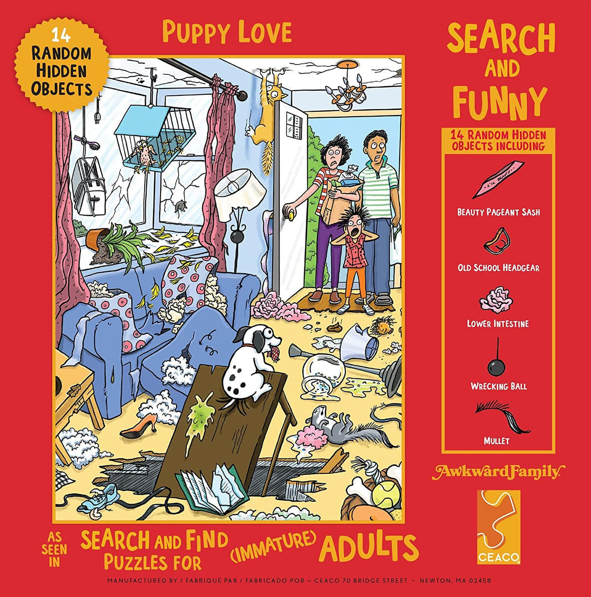 Ceaco - Search and Funny - Puppy Love - 750 Piece Jigsaw Puzzle Ceaco