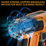 Cordless Pressure Washer Battery Bowered 1060 PSI Compatible with Makita Battery, Portable Power Washer for Cars 5000mAh Brushless Motor & 2.5 GPM High-Pressure Washer, 6-in-1 Nozzle, LCD Screen This Hill