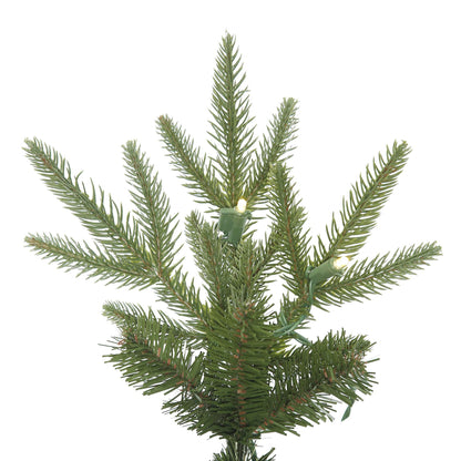 Vickerman 10' x 44" Bixley Pencil Fir Artificial Christmas Tree - Pre-Lit Pencil Tree with Warm White Dura-Lit LED Lights - 3567 PE Tips - Skinny Christmas Tree