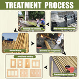 Solid Wood Double Rocker Light Switch Plate 4.5" X 4.5" Bamboo Light Switch Cover Quality Raw Wooden Decorative Bedroom Kitchen Home Decor (Double Alckerou