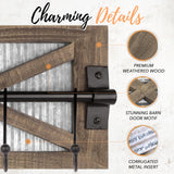 Autumn Alley Rustic Coat Rack Wall Mount – Multi-Purpose Farmhouse Wood and Metal Coat Hooks Wall Mount for Entryway, Bathroom, or Kitchen Autumn Alley