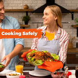 Heat-Resistant BBQ Gloves – Non-Slip Silicone Grip, Waterproof, Perfect for Grilling, Baking, & Smoking – High Heat Protection up to 500°F HASHIMARK