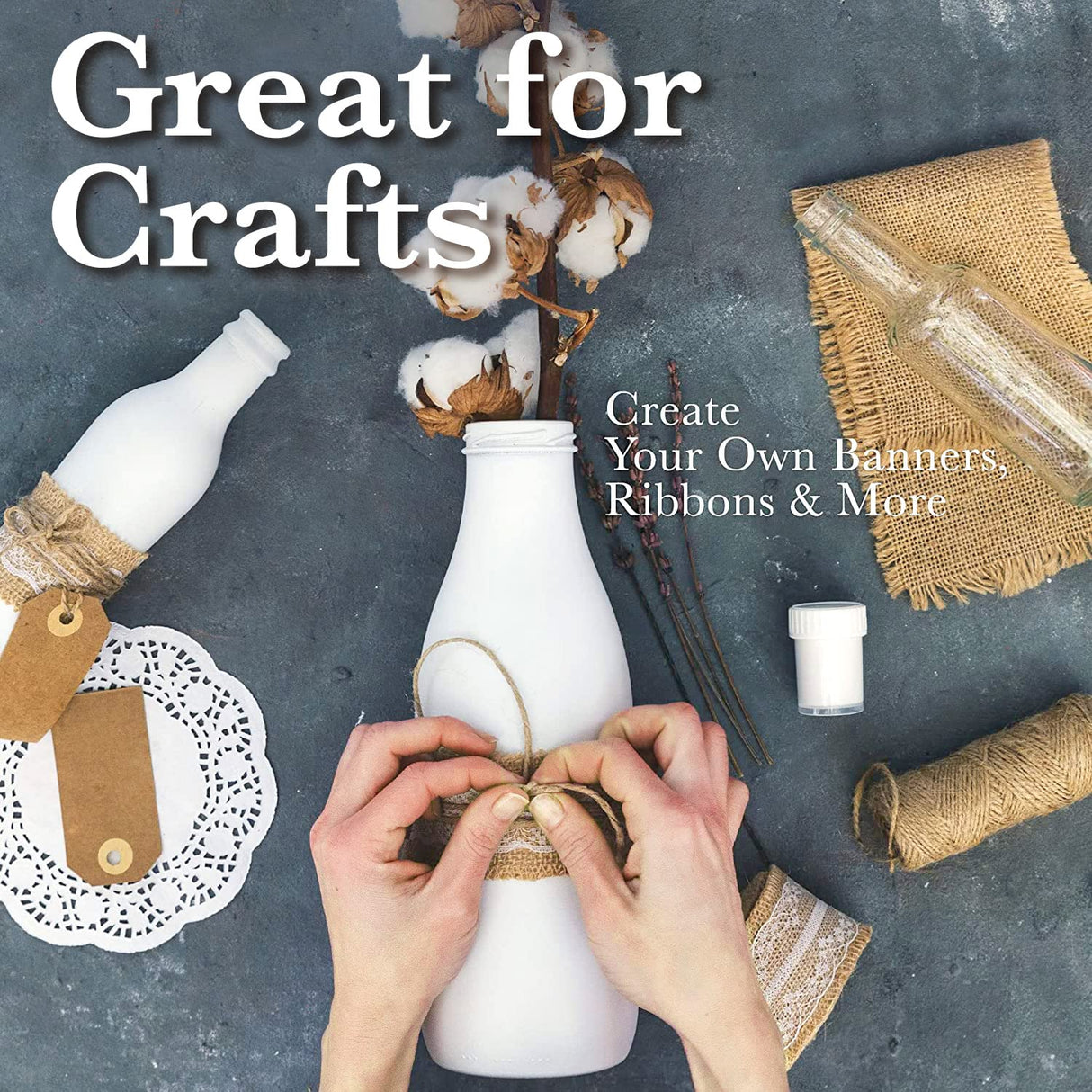 Burlap Fabric Roll – 12" x 30 Ft No-Fray Jute Table Runner for Weddings, Crafts, Rustic Decor, DIY Projects & Events – Natural Farmhouse Style Shop Square