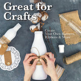 Burlap Fabric Roll – 12" x 30 Ft No-Fray Jute Table Runner for Weddings, Crafts, Rustic Decor, DIY Projects & Events – Natural Farmhouse Style Shop Square