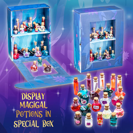 GirlZone Fairy Potions Wishing Craft Set, Kids Potion Making Kit with 50 Pieces to Create Fairy Potion Fun Crafts for Girls 8-12, Ideal Gift for Kids GirlZone